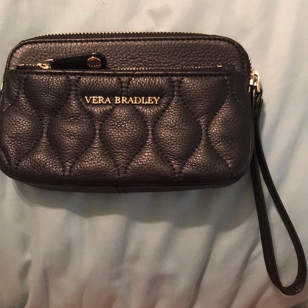 Genuine leather Vera Bradley wristlet